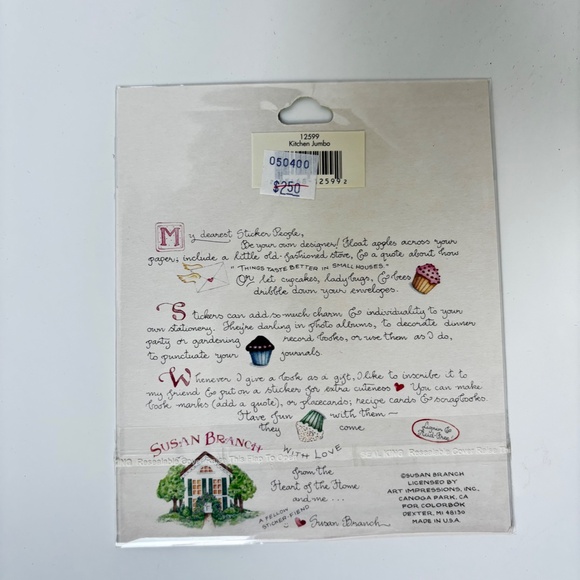 Stickers- Susan Branch- With Love From the Heart of the Home NIP - Picture 3 of 6